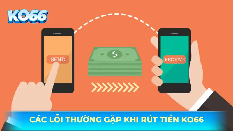 Các lỗi thường gặp khi rút tiền KO66